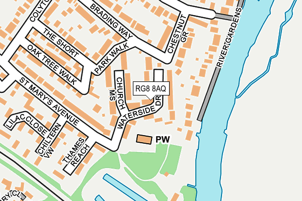 RG8 8AQ map - OS OpenMap – Local (Ordnance Survey) RG8 8AQ map - OS OpenMap – Local (Ordnance Survey)