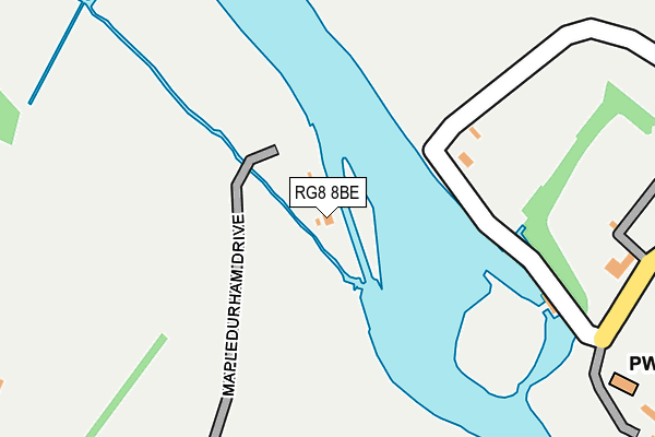 RG8 8BE map - OS OpenMap – Local (Ordnance Survey) RG8 8BE map - OS OpenMap – Local (Ordnance Survey)