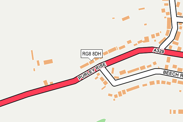 RG8 8DH map - OS OpenMap – Local (Ordnance Survey) RG8 8DH map - OS OpenMap – Local (Ordnance Survey)