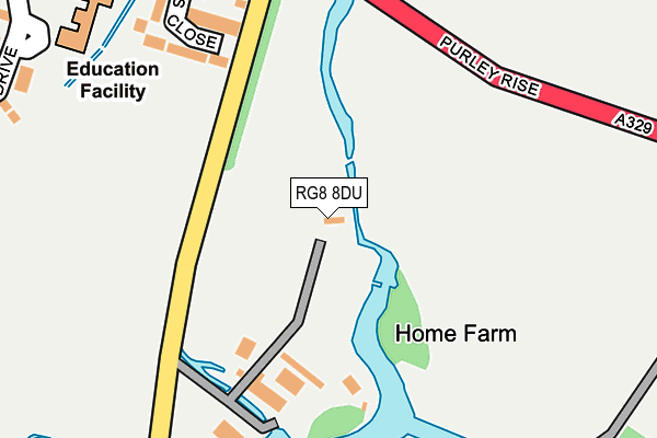 RG8 8DU map - OS OpenMap – Local (Ordnance Survey) RG8 8DU map - OS OpenMap – Local (Ordnance Survey)