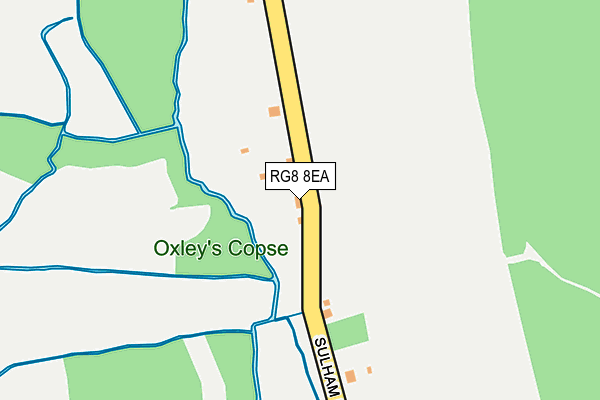 RG8 8EA map - OS OpenMap – Local (Ordnance Survey) RG8 8EA map - OS OpenMap – Local (Ordnance Survey)