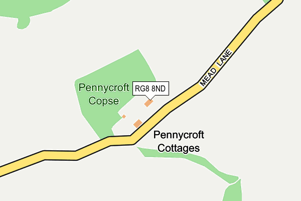 RG8 8ND map - OS OpenMap – Local (Ordnance Survey) RG8 8ND map - OS OpenMap – Local (Ordnance Survey)
