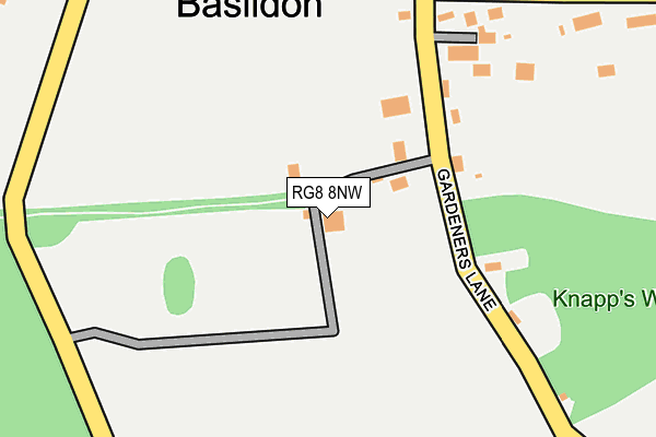 RG8 8NW map - OS OpenMap – Local (Ordnance Survey) RG8 8NW map - OS OpenMap – Local (Ordnance Survey)