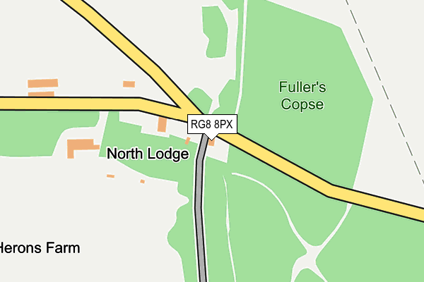 RG8 8PX map - OS OpenMap – Local (Ordnance Survey) RG8 8PX map - OS OpenMap – Local (Ordnance Survey)