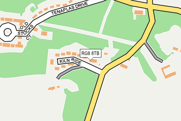 RG8 8TB map - OS OpenMap – Local (Ordnance Survey) RG8 8TB map - OS OpenMap – Local (Ordnance Survey)