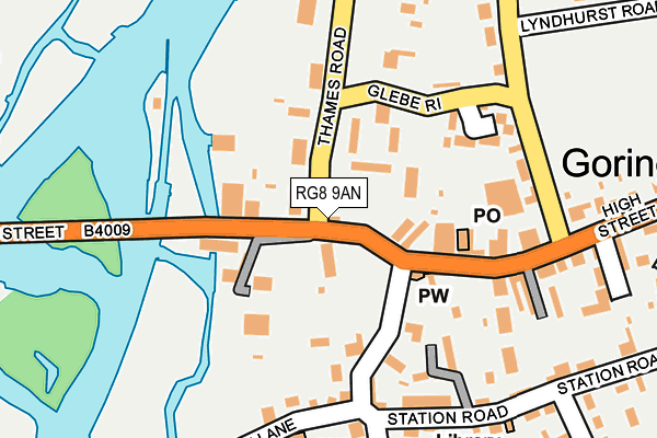 RG8 9AN map - OS OpenMap – Local (Ordnance Survey) RG8 9AN map - OS OpenMap – Local (Ordnance Survey)