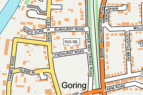 RG8 9BL map - OS OpenMap – Local (Ordnance Survey) RG8 9BL map - OS OpenMap – Local (Ordnance Survey)