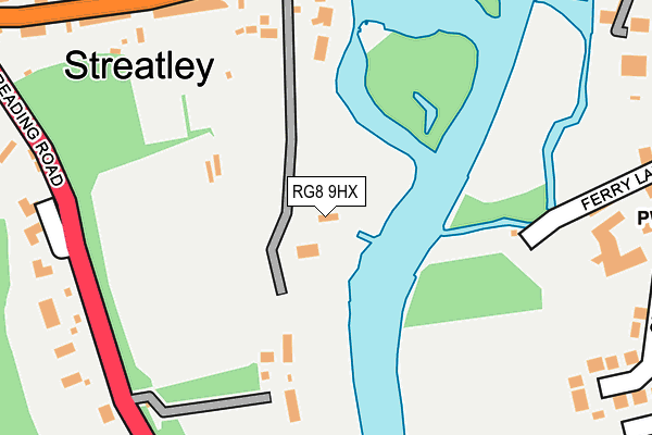 RG8 9HX map - OS OpenMap – Local (Ordnance Survey) RG8 9HX map - OS OpenMap – Local (Ordnance Survey)