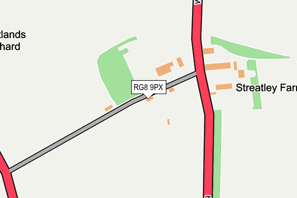 RG8 9PX map - OS OpenMap – Local (Ordnance Survey) RG8 9PX map - OS OpenMap – Local (Ordnance Survey)