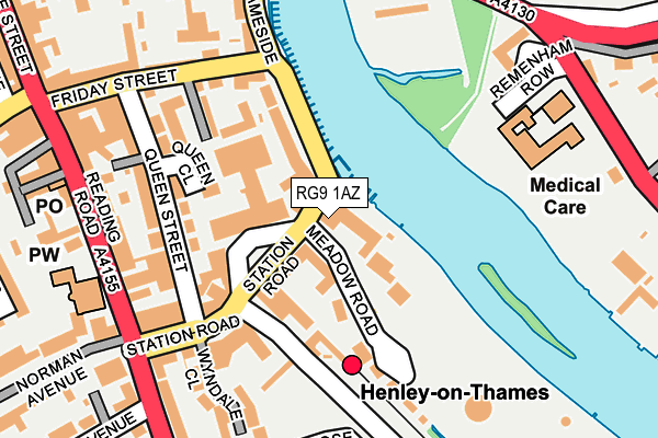 RG9 1AZ map - OS OpenMap – Local (Ordnance Survey) RG9 1AZ map - OS OpenMap – Local (Ordnance Survey)