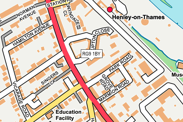 RG9 1BY map - OS OpenMap – Local (Ordnance Survey) RG9 1BY map - OS OpenMap – Local (Ordnance Survey)