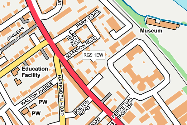 RG9 1EW map - OS OpenMap – Local (Ordnance Survey) RG9 1EW map - OS OpenMap – Local (Ordnance Survey)