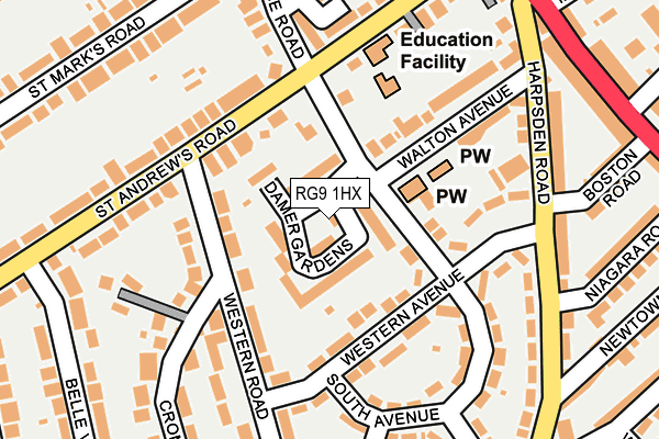 RG9 1HX map - OS OpenMap – Local (Ordnance Survey) RG9 1HX map - OS OpenMap – Local (Ordnance Survey)
