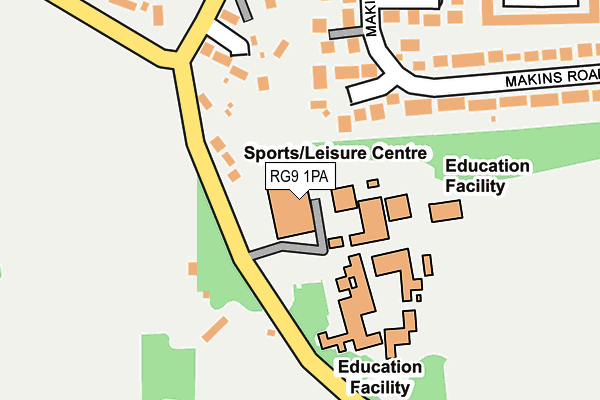RG9 1PA map - OS OpenMap – Local (Ordnance Survey) RG9 1PA map - OS OpenMap – Local (Ordnance Survey)
