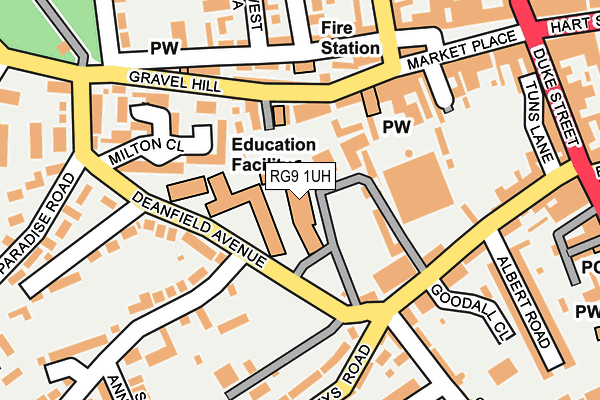 RG9 1UH map - OS OpenMap – Local (Ordnance Survey) RG9 1UH map - OS OpenMap – Local (Ordnance Survey)