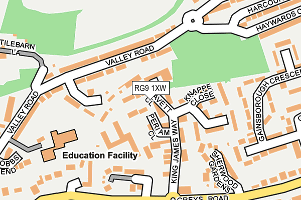 RG9 1XW map - OS OpenMap – Local (Ordnance Survey) RG9 1XW map - OS OpenMap – Local (Ordnance Survey)