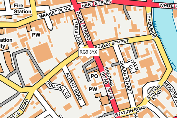RG9 3YX map - OS OpenMap – Local (Ordnance Survey) RG9 3YX map - OS OpenMap – Local (Ordnance Survey)