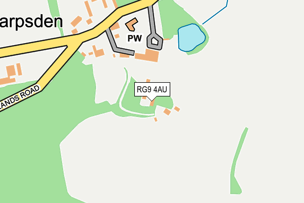 RG9 4AU map - OS OpenMap – Local (Ordnance Survey) RG9 4AU map - OS OpenMap – Local (Ordnance Survey)