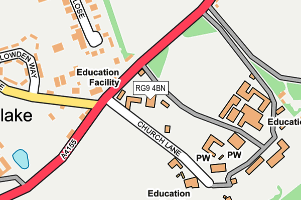 RG9 4BN map - OS OpenMap – Local (Ordnance Survey) RG9 4BN map - OS OpenMap – Local (Ordnance Survey)