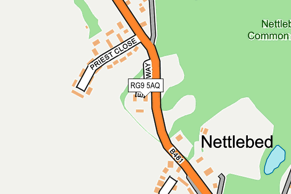 RG9 5AQ map - OS OpenMap – Local (Ordnance Survey)