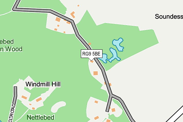 RG9 5BE map - OS OpenMap – Local (Ordnance Survey)