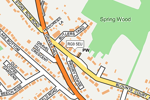 RG9 5EU map - OS OpenMap – Local (Ordnance Survey) RG9 5EU map - OS OpenMap – Local (Ordnance Survey)