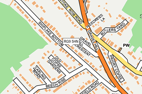 RG9 5HN map - OS OpenMap – Local (Ordnance Survey) RG9 5HN map - OS OpenMap – Local (Ordnance Survey)