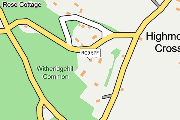 RG9 5PF map - OS OpenMap – Local (Ordnance Survey) RG9 5PF map - OS OpenMap – Local (Ordnance Survey)