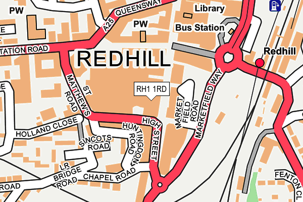 RH1 1RD map - OS OpenMap – Local (Ordnance Survey) RH1 1RD map - OS OpenMap – Local (Ordnance Survey)