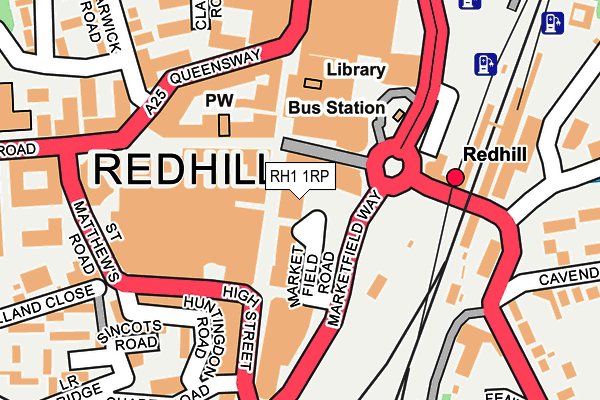 RH1 1RP map - OS OpenMap – Local (Ordnance Survey) RH1 1RP map - OS OpenMap – Local (Ordnance Survey)