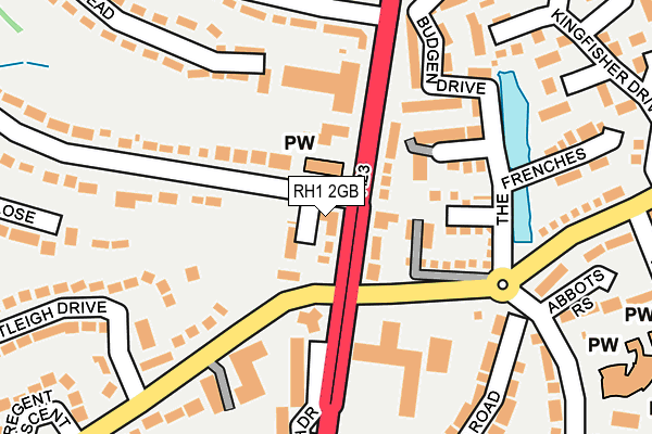 RH1 2GB map - OS OpenMap – Local (Ordnance Survey) RH1 2GB map - OS OpenMap – Local (Ordnance Survey)