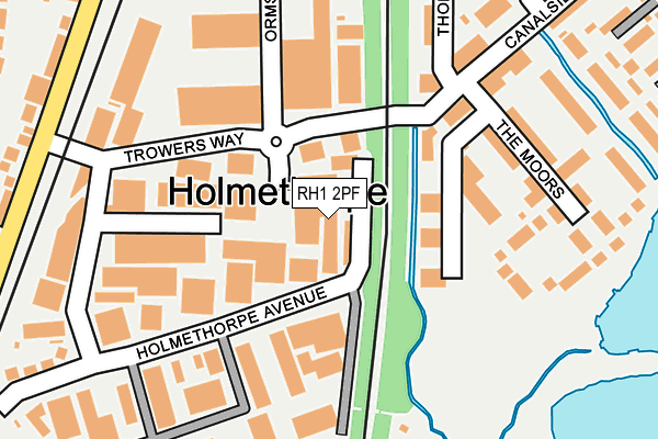 RH1 2PF map - OS OpenMap – Local (Ordnance Survey) RH1 2PF map - OS OpenMap – Local (Ordnance Survey)