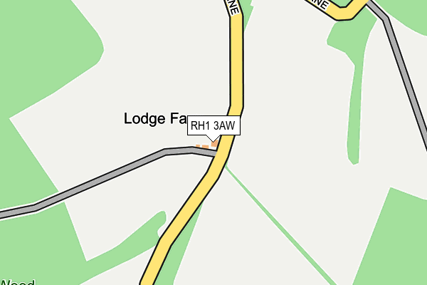 RH1 3AW map - OS OpenMap – Local (Ordnance Survey) RH1 3AW map - OS OpenMap – Local (Ordnance Survey)