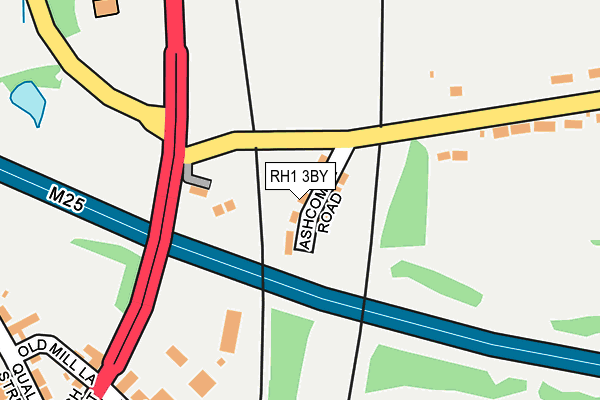 RH1 3BY map - OS OpenMap – Local (Ordnance Survey) RH1 3BY map - OS OpenMap – Local (Ordnance Survey)
