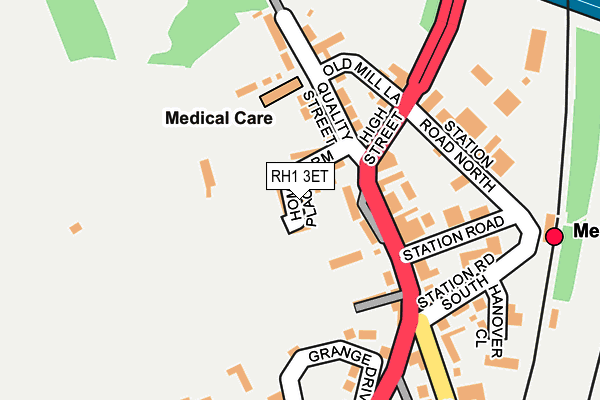 RH1 3ET map - OS OpenMap – Local (Ordnance Survey) RH1 3ET map - OS OpenMap – Local (Ordnance Survey)