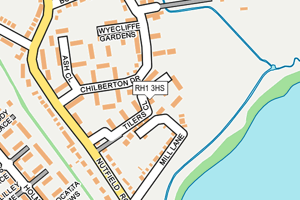 RH1 3HS map - OS OpenMap – Local (Ordnance Survey) RH1 3HS map - OS OpenMap – Local (Ordnance Survey)