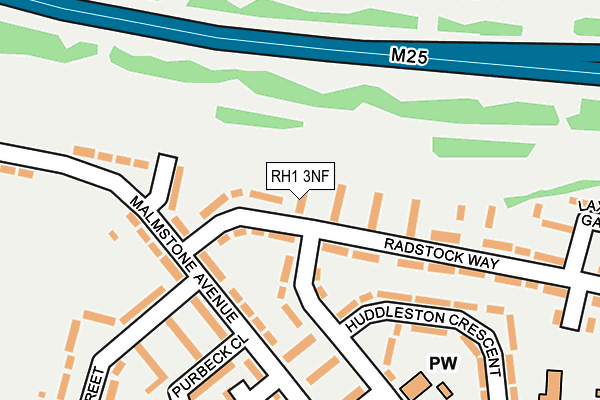 RH1 3NF map - OS OpenMap – Local (Ordnance Survey) RH1 3NF map - OS OpenMap – Local (Ordnance Survey)