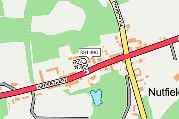 RH1 4HQ map - OS OpenMap – Local (Ordnance Survey) RH1 4HQ map - OS OpenMap – Local (Ordnance Survey)