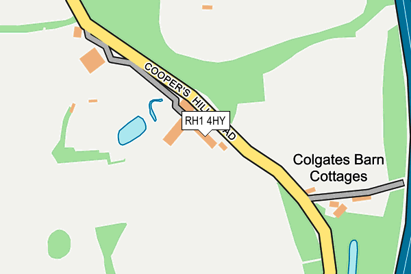 RH1 4HY map - OS OpenMap – Local (Ordnance Survey) RH1 4HY map - OS OpenMap – Local (Ordnance Survey)