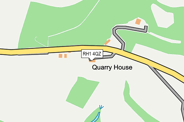RH1 4QZ map - OS OpenMap – Local (Ordnance Survey) RH1 4QZ map - OS OpenMap – Local (Ordnance Survey)