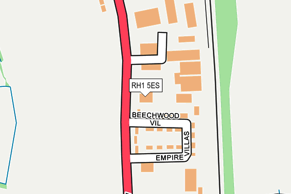 RH1 5ES map - OS OpenMap – Local (Ordnance Survey) RH1 5ES map - OS OpenMap – Local (Ordnance Survey)