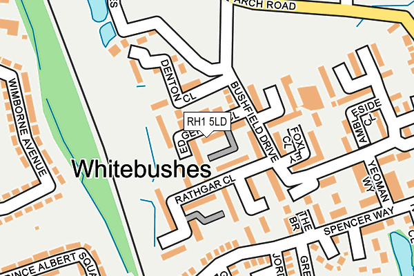 RH1 5LD map - OS OpenMap – Local (Ordnance Survey) RH1 5LD map - OS OpenMap – Local (Ordnance Survey)