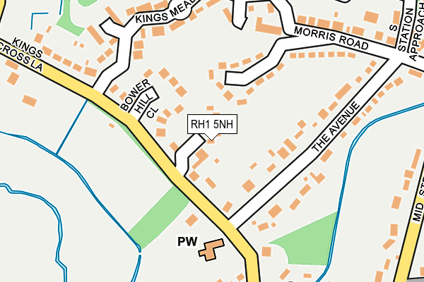 RH1 5NH map - OS OpenMap – Local (Ordnance Survey) RH1 5NH map - OS OpenMap – Local (Ordnance Survey)