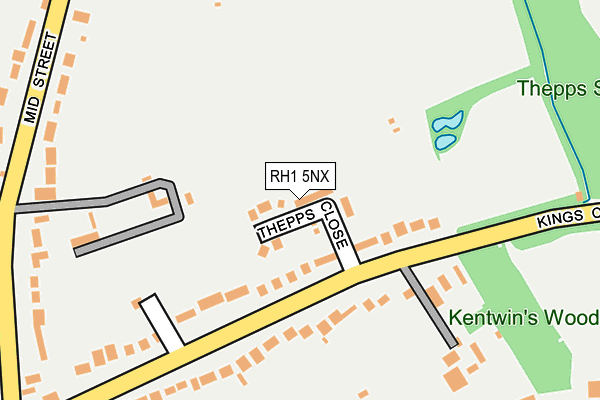 RH1 5NX map - OS OpenMap – Local (Ordnance Survey) RH1 5NX map - OS OpenMap – Local (Ordnance Survey)