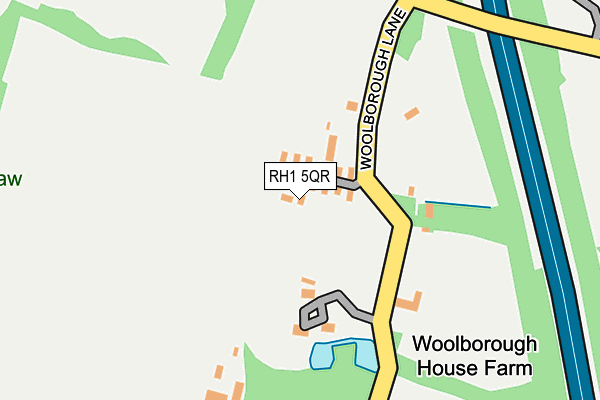 RH1 5QR map - OS OpenMap – Local (Ordnance Survey) RH1 5QR map - OS OpenMap – Local (Ordnance Survey)