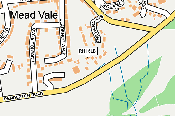 RH1 6LB map - OS OpenMap – Local (Ordnance Survey) RH1 6LB map - OS OpenMap – Local (Ordnance Survey)