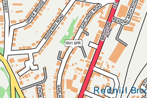 RH1 6PR map - OS OpenMap – Local (Ordnance Survey) RH1 6PR map - OS OpenMap – Local (Ordnance Survey)