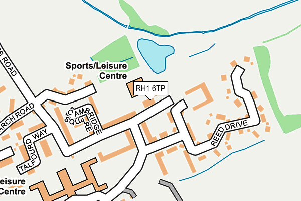 RH1 6TP map - OS OpenMap – Local (Ordnance Survey) RH1 6TP map - OS OpenMap – Local (Ordnance Survey)