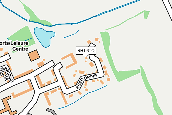 RH1 6TQ map - OS OpenMap – Local (Ordnance Survey) RH1 6TQ map - OS OpenMap – Local (Ordnance Survey)
