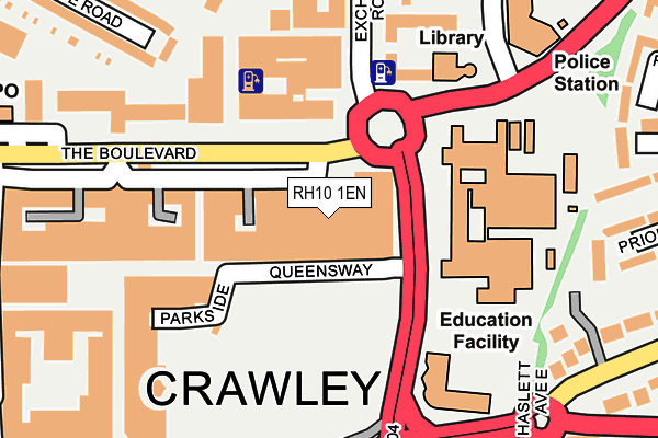 RH10 1EN map - OS OpenMap – Local (Ordnance Survey) RH10 1EN map - OS OpenMap – Local (Ordnance Survey)